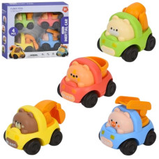 набір будтехніки інерц. 4шт. 8см., рух. деталі, в кор. 20,5х18х6,5см.  TF604-6  (72)