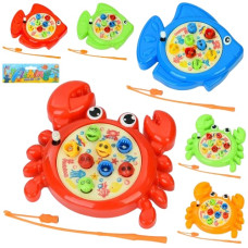 риболовля вудка, заводне ігрове поле (обертається), 8 рибок, в кул. 17х20х5см.  66681А-66682А  (180)