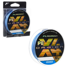 шнур Flagman Orbion PE X-4 150м. 0,12мм. Ocean Blue  X4O-012
