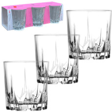 набір склянок для віскі Karat 3шт. 295мл.  52885/3-G4Y  (16)