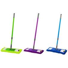 швабра з насадкою мікрофібра 43см., ручка телескоп 78-122см.  EF-4026