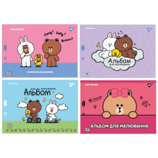 альбом YES на скобі 28арк./100гр., з перфорацією "Line Friends"  130605  (4/96)