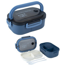 контейнер для їжі Kite 1200мл. з розділювачем синій  К23-184-1  (1/60)