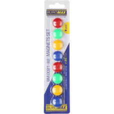 комплект магнітів Buromax 8шт./20мм.  ВМ.0021-82  (24/384)