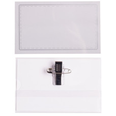 бейдж Buromax BM.5401 гориз. 90х55мм. зі шпилькою  (50/2000)