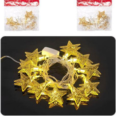 електрогірлянда LED "Зірки 4D золото" 3м., 10 ламп  D-37/116443  (100)