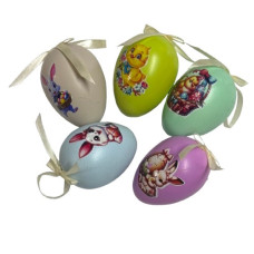 яйце декоративне фарбоване з наклейкою