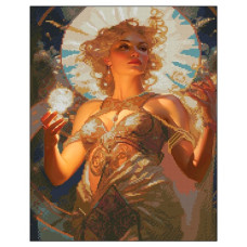 алмазна мозаїка Strateg 40х50см. "Богиня"  в тубі, без підрамника  ZAV4050-15