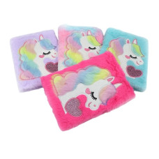 блокнот J.Otten MRB2219-17 пухнастий "Єдиноріг" 80арк., клітинка  (60/120)