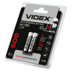 акумулятор Videx HR03  Ni-Mh  800mAh 1x2 бліст.  (20)