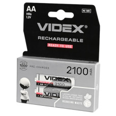 акумулятор Videx HR6  Ni-Mh 2100mAh 1x2 бліст.  (20)