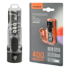 ліхтарик Videx 400Lm 5000K, white+red+U  VLF-AK012  (1/10/80)