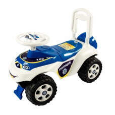 каталка Машинка Doloni-toys музична біло-синя  0142/11UA