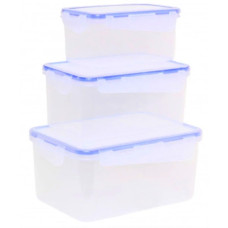 набір контейнерів для харчових продуктів Алеана із затискачем прямокутн. "3 в 1"