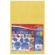 фетр J.Otten Hard 170гр./м2 1,2мм А4 жовтий (10 шт./упак.)  HQ170-011  (120)