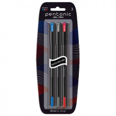 набір гел. ручок Linc Pentonic  3кол. 0,6мм. на бліст.  420412  (12/288)