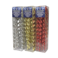 іграшки ялинкові "Spirals" в кор. 13,5см. 10шт.  М48007  (10/2400)