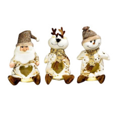 мішок новорічний для подарунків "Santa&Co" 12х22см.  R30923  (360)