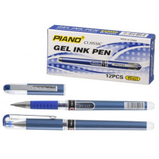 ручка Piano РТ-117 гелева синя 0,7мм.  (12/144)