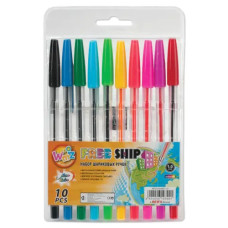 набір кульк. ручок Beifa-927-10  10кол.  (12/144)