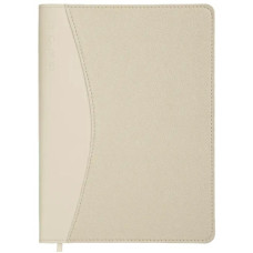 щоденник Buromax AURORA бежевий, датований на 2026 рік  А5, штучна шкіра/поролон  ВМ.21115-28