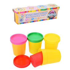 пластилін 4кол. в баночці з кришкою, ароматизатор, 90гр., в кор. 25х7х6,5см.  МК 3431  (48)