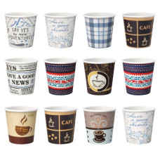 стакан картонний 110мл. кольоровий  (50/3000)