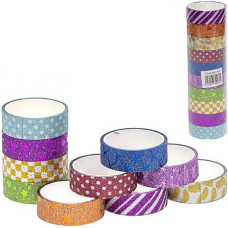 декоративна клейка стрічка 1,5см.х3м. 3D блискуча с малюнком  2-101/91741  (10/2000)