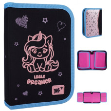 пенал YES 533627/НР-04 твердий одинарний з двома клапанами "Cute Unicorn"