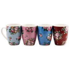 кухоль порцеляновий 350мл. Троянди МІХ тех. упак.  FG24-350