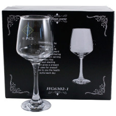 набір келихів скляних 6шт. 260мл.  HG6302-1