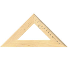 трикутник дерев`яний 16см. 45х45х90  (50)