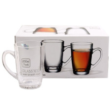 набір кухлів скляних 6шт. 200мл.  BMZ21307