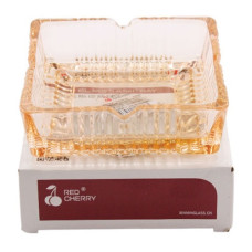 попільничка скляна квадратна димчаста  YG8016-4