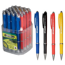 ручка 4Office кульк. автом. синя  4-2011  (40/1600)