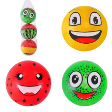 м`яч дитячий гумовий 10см., 70гр., набір 3шт. в сітці  FB24336  (300)