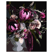 картина за номер. Strateg 40х50см. "Ніжний букет"  АН1007