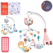 карусель на ліжко д/к(ІЧ), муз., підвіски,світло, проектор, на бат. в кор.37х25х6,5см. RT668-15 (12)