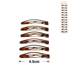 шпилька-"тік-так" коричнева глянцева 4,5см.  А 1933-15-44Е (015727)  (12)