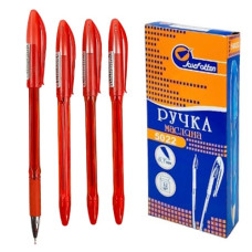 ручка J.Otten 5022 "Easy Office" кулькова масл. червона  (12/144/1728)