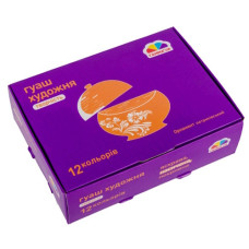 гуаш Гамма (НВ) художня "Творчість" 12кол./40мл.  400206  (4)