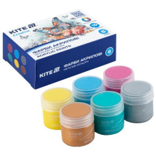 фарби акрилові Kite металік 6кол./20мл.  К-273  (1/24)