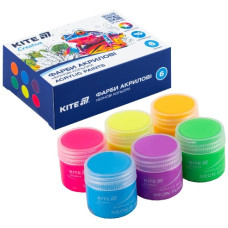 фарби акрилові Kite неон 6кол./20мл.  К-274  (1/24)