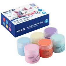 фарби акрилові Kite пастель 6кол./20мл.  К-272  (1/24)