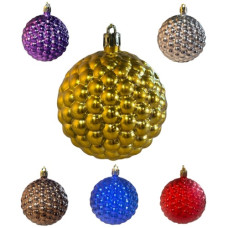 кульки ялинкові "бульбашки гальваніка"  8см.  (4/192)