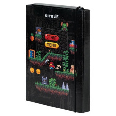 тека Kite картонна для зошитів В5 на гумці Pixel Game  К25-210-2  (1/10)