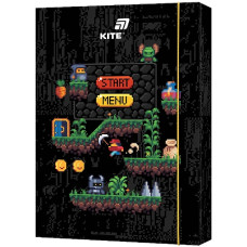 тека Kite картонна для праці А4 на гумці Pixel Game  К25-213-2  (1/5)