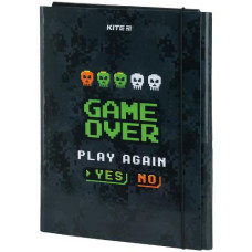 тека Kite картонна для праці А4 на гумці Game over  К23-213-2  (1/5)