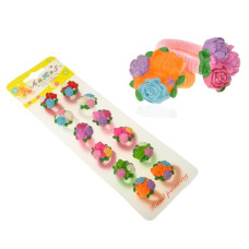 гумка для волосся дитяча букет  SZ 89 (000723)  (12/144)