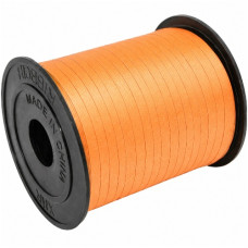 стрічка для повітряних кульок, подарунків та квітів помаранчева 5мм./300 ярдів  3302-0179